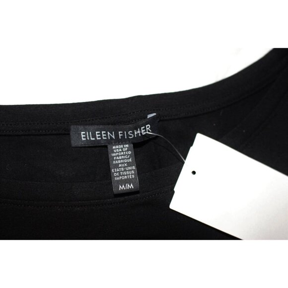 Eileen Fisher NWOT - Bateau Neck Layering Dress in Viscose Jersey, Black, Med - Picture 3 of 10